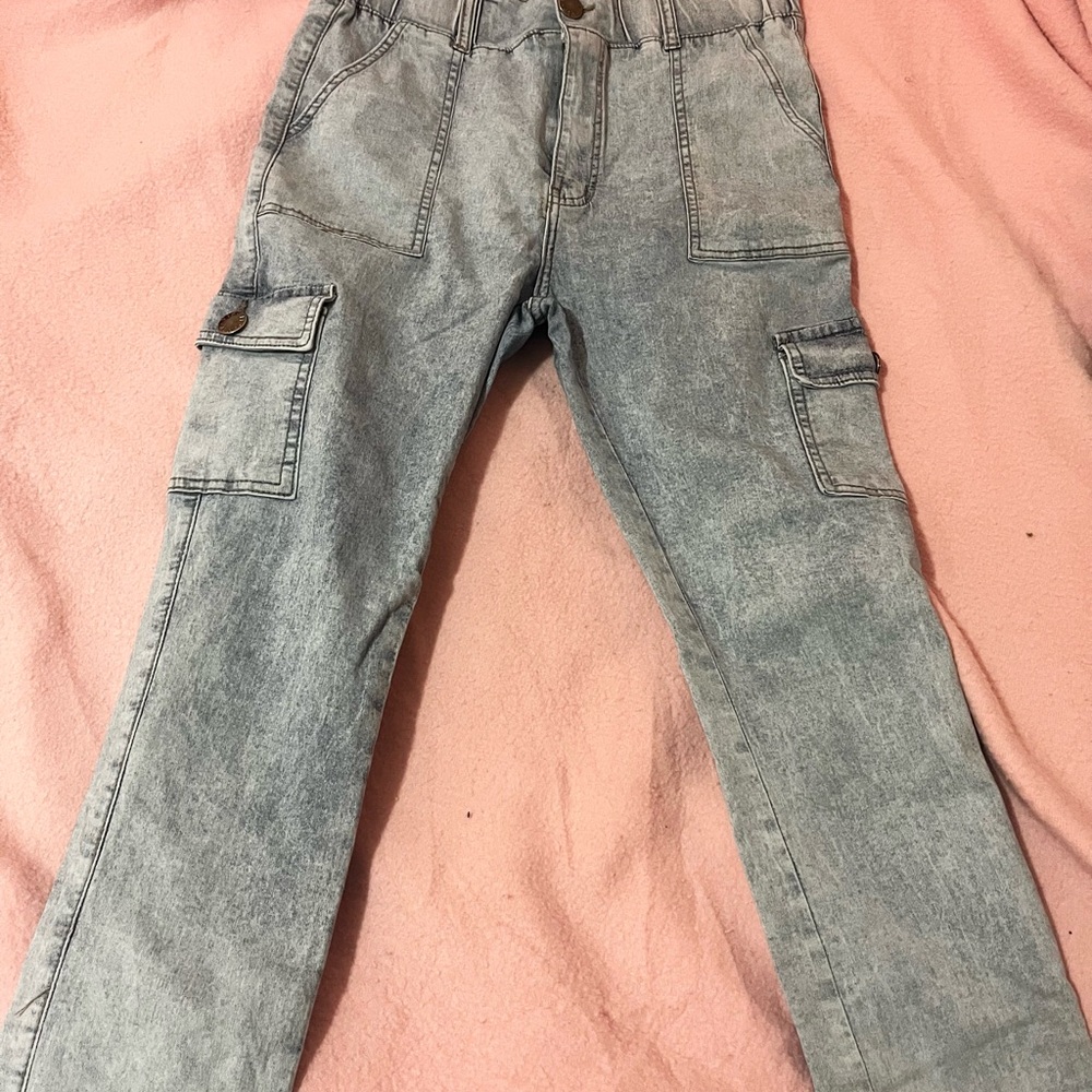 VIP Light Blue Cargo Jeggings